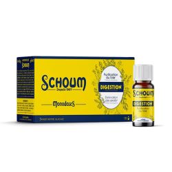 Schoum Digestion Monodose - 10 unités de 15ml - Rituel digestif et détox en format nomade