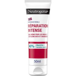 Neutrogena Crème Pieds Talons Crevassés Fissures Crevasses - 50 ml - Répare, nourrit et apaise les pieds très abîmés