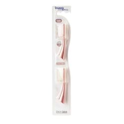 Inava Power 2 Têtes de Brosse de Rechange Sensibilité - Couleur : Rose - Lot de 2