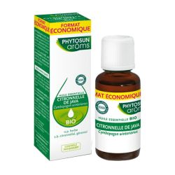 Phytosun Arôms Huile Essentielle Citronnelle de Java Bio - 10 ml - Pour Repousser Les Moustiques