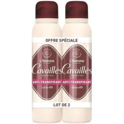 Cavaillès Déodorant Spray Homme Anti-Transpirant 48H - Lot de 2 x 150 ml