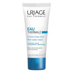 Uriage Eau Thermale Crème d'Eau Riche - 40ml - Hydratation & Nutrition Peaux Sèches à Très Sèches