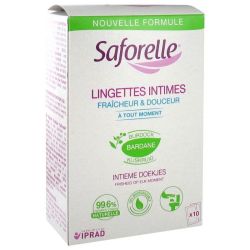 Saforelle Lingettes Intimes 10 lingettes