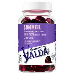 Valda Sommeil - Goût Fruit des Bois - Réduit le Temps d'Endormissement - 60 gummies