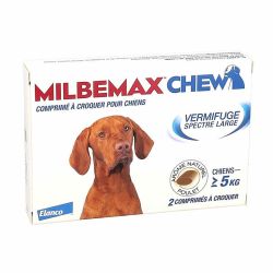 Milbemax Chew Vermifuge - 2 comprimés