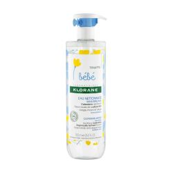 Klorane Eau Nettoyante Bébé au Calendula Bio Visage, Corps & Siège - 750ml