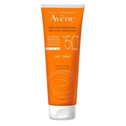 Avène Solaire Lait SPF50+ Peaux Sensibles - 250ml - Très haute protection pour peaux sensibles