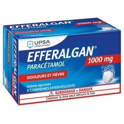 Efferalgan 1000 mg - 8 Comprimés Effervescents Arôme Agrumes