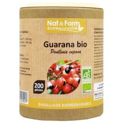 Nat&Form Écoresponsable Guarana Bio Tonus & Vitalité - 200 Gélules