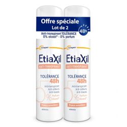 Etiaxil Anti-Transpirant Tolérance Spray 48H - Lot de 2 x 150ml