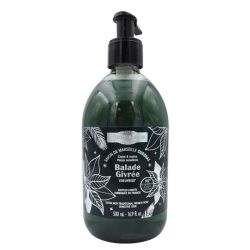 Le Comptoir du Bain Savon de Marseille Surgras Extra-Doux Balade Givrée Edelweiss 500 ml - Nettoyage doux corps et mains