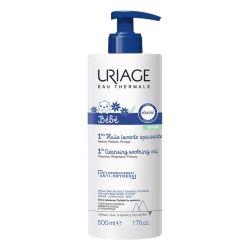 Uriage Bébé 1ère Huile Lavante Apaisante - 500 ml - Peaux Sèches et Sensibles