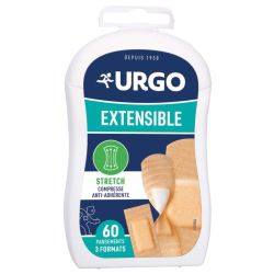 Urgo Premiers Soins Extensible Compresse Anti-Adhérente 60 pansements