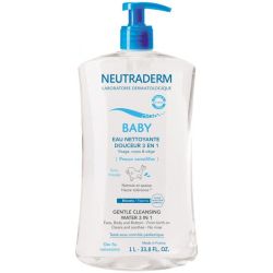 Neutraderm Baby Eau nettoyante douceur 3 en 1, 1 litre