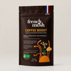 French Mush Coffee Boost Bio 20 doses (100 g) - Alternative au café aux champignons