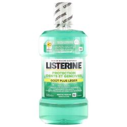 Listerine Bain de Bouche Protection Dents et Gencives Goût Plus Léger - 500 ml