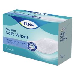 Tena Soft Wipes - Lingette/Carré Absorbant - 30 X 32 cm - Boîte de 135