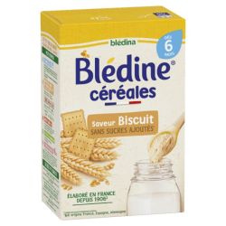 Blédina Blédine Saveur Biscuit - 400g  - Dès 6 Mois Céréales Douces et Onctueuses pour Bébé