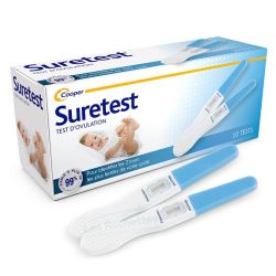 Suretest Test d'Ovulation - 10 Tests - Détection simple et rapide de l’ovulation