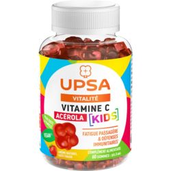 UPSA Vitalité Acérola Vitamine C Kids 60 Gommes – Énergie et immunité