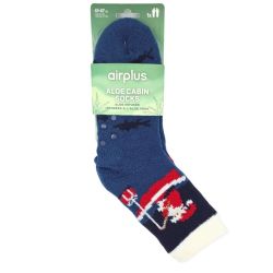 Airplus Chaussettes Infusées à l'Aloe Vera Père Noel en Barque Taille 41-47 - Confort et douceur