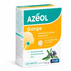 Pileje Azéol - Goût Miel/Citron - Adoucit la Gorge et Apporte Immunité - 30 Comprimés