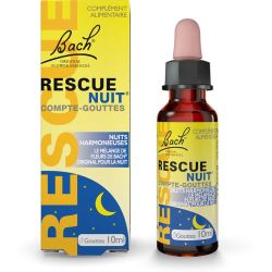 Rescue Nuit Bach Compte-Gouttes 10ml – Sommeil et lâcher-prise