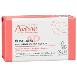 Avène XeraCalm AD Pain Surgras - 100 g - Nettoyant apaisant pour peaux très sèches et sujettes à l’eczéma