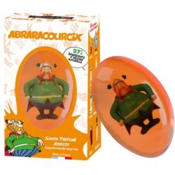 Le Comptoir du Bain Savon Solide Abricot et sa figurine Abraracourcix – nettoie la peau délicate des enfants en s'amusant