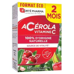 Forté Pharma Acérola Vitamine C Naturelle - 60 Comprimés à Croquer