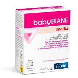 Pileje Babybiane Imedia - 7 sachets - Complément microbiotique pour le confort digestif