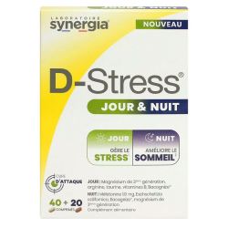 Synergia D Stress Jour et Nuit - Gère le stress, améliore le sommeil