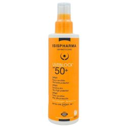 ISISPHARMA Uveblock SPF50+ Spray 200ml – protection solaire corps haute tolérance