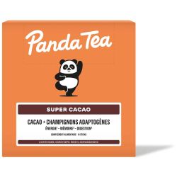 Panda Tea Super Cacao 14 Sticks – Cacao & Champignons Adaptogènes