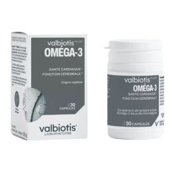 Valbiotis Plus® Oméga-3 Santé Cardique & Fonction Cérébrale - 30 Capsules