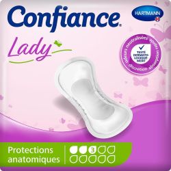 Confiance Lady Pads Protections Absorbantes 3 Gouttes - 14 Pièces