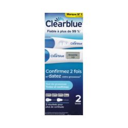 Clearblue 2 Tests de Grossesse - Détection Ultra-Précoce et Estimation de l'Âge de la grossesse