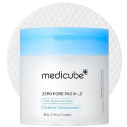 Medicube Zero Pore Pad Mild Pads Exfoliants Doux Tous Types de Peaux - 155g - 70 Unités