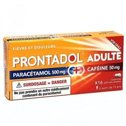 Ipsen Prontadol adulte Paracétamol 500 mg  caféine 50 mg 16 comprimés