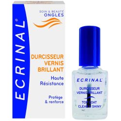 Ecrinal Durcisseur Vernis Brillant Haute Résistance - 10 ml - Ongles renforcés, brillants et protégés
