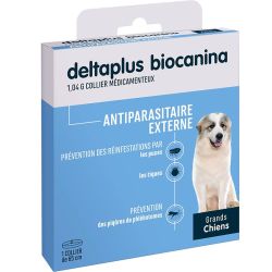 Biocanina Deltaplus Collier Anti Puces et Tiques - Grands Chiens - 1 Collier