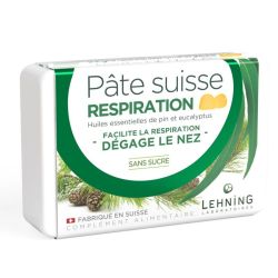 Lehning Pâte Suisse Respiration Dégage le Nez - 40 Gommes