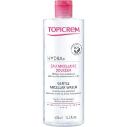 Topicrem HYDRA+ Eau Micellaire Douceur 400ml – Nettoyage et démaquillage hydratant