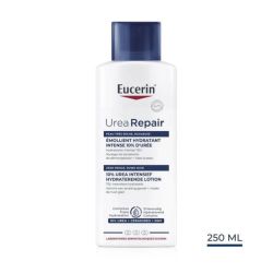 Eucerin UreaRepair Émollient Hydratant Intense 10% d'Urée 250ml - Hydratation intense 72h et soulagement des démangeaisons