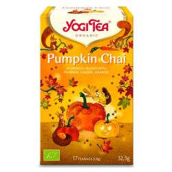 Yogi Tea Pumpkin Chai - Infusion Épices, Citrouille et Orange - 17 sachets