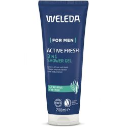 Weleda Homme Gel Douche Active Fresh 3en1 200ml – Tonifiant et fraîcheur