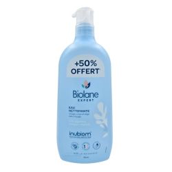 Biolane Eau Nettoyante - 750ml - Nettoie, apaise et protège la peau sensible de bébé