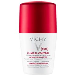 Vichy Déodorant 96H Clinical Control - Détranspirant Anti-Odeur - Roll-On de 50 ml