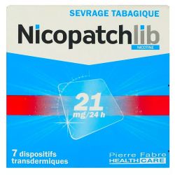 Nicopatchlib 21 mg/24 h - Dispositif Transdermique Transparent - Boîte de 7 patchs