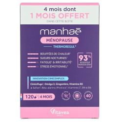 Manhaé Ménopause Thermoregul 120 comprimés soit 4 mois
